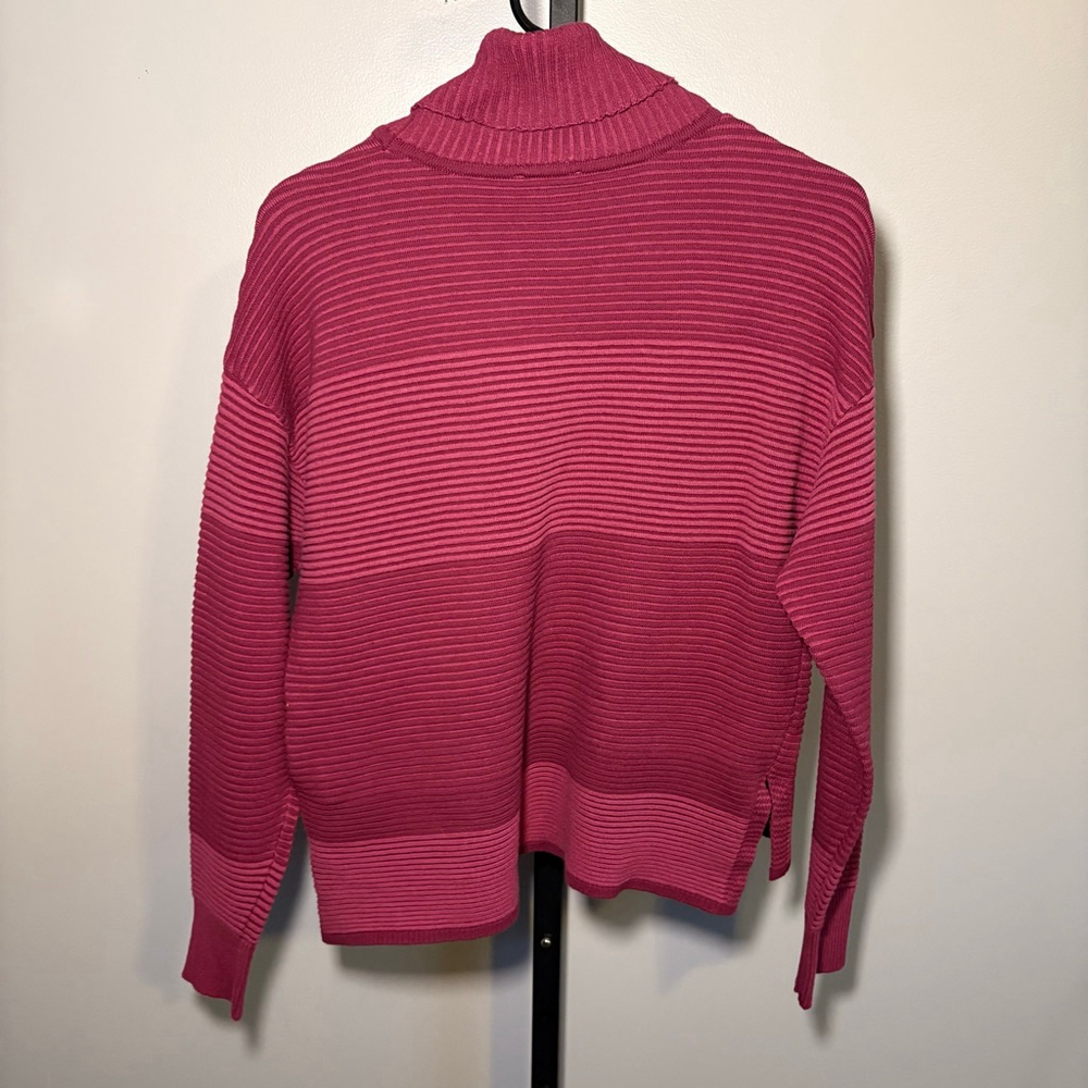 Women's Tribal Jeans Plum Wine Ribbed Cowl Neck Sweater XS - Picture 6 of 7